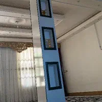 دو عدد نمای ستون وسط پذیرایی  تمام ام دی اف