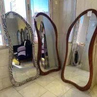 آینه قدی دفرمه طوسی/چوبی/تولیدی مبلمان زرکالا