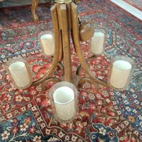 فروش لوستر چوبی ۵ شاخه