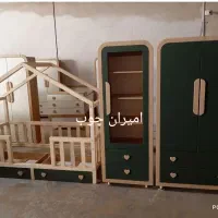 تخت مونته سوری با ست کمد و بوفه/چکی