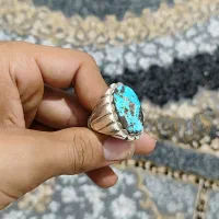 انگشتر نقره فیروزه، عقیق