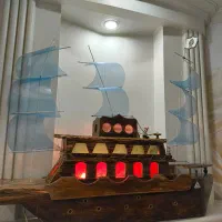 کشتی چوبی دست ساز با قابلیت استفاده به جای شبخواب