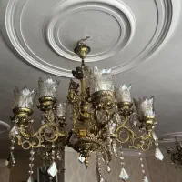 ۳ عدد لوستر برنز و میز تلویزیون برنزی سفارشی ۱۶۰