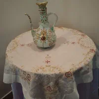 رومیزی ساتن و تنگ بلور
