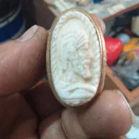 انگشتر برنز با نگین شمایل