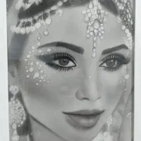 طراحی چهره سیاه‌قلم سفارشی از روی عکس
