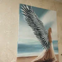 تعدادی تابلوی نقاشی رنگ روغن و نداد رنگی
