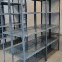 تحمل ۸۰ کیلو وزن قفسه پیچ و مهره ای انباری ۴ نبشی