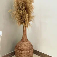 گلدان حصیری