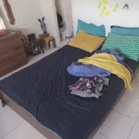 تخت یک و نیم نفره با تشک و کفی