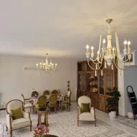 لوستر چوب و فلز گل گونه فرانسوی(تولیدی)