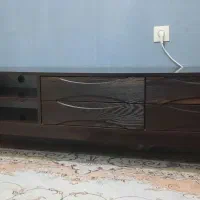 میزتلویزیون چوبی