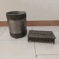 ست سطل و جای دستمال کاغذی
