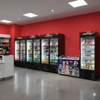 یخچال/ایستاده/ رنگ سفید/کبابی/فروشگاهی