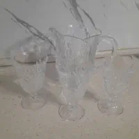 پارچ‌‌ و  ۶ عددجام  طرح سان فلور