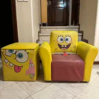 مبل کودک و پاف باب اسفنجی