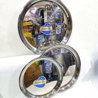 سینی استیل گرد سایز بزرگ یونیک