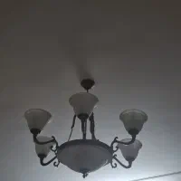 لوستر ۶ شاخه سقفی و تک شاخه دیواری ست