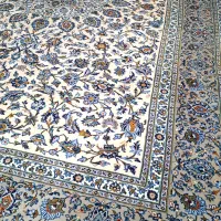 قالی ۱۲ متری کرک کاشان مارکدار