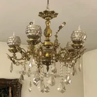 لوستر پنج شاخه برنزی نفیس