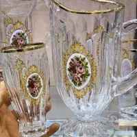 فنجان،لیوان، پارچ لیوان،قندان کریستال