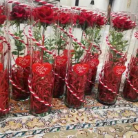 گل با گلدانهای شیشه ای