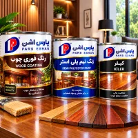 رنگ فوری چوب کیلر نیم پلی استر گلماش سفید مشکی...