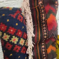 گلیم قدیمی ساردویی گلدار دهه پنجاه