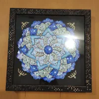 بشقاب مینا کاری