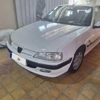پژو پارس سفید ۸۶ کم‌کارکرد دوررنگ موتور سالم