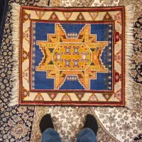 فرش آنتیک عشایری اردبیل، تمام‌پشم، ۱۰۰ ساله