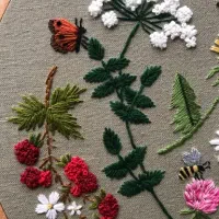 گروه هزار نخ با اموزش گلدوزی