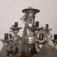 یک جفت لوستر برنزی