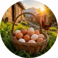 تخم مرغ محلی روستا