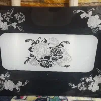 سینی شیشه‌ای آرکوفام طرح گل ۳۸×۲۵