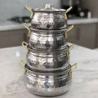 سرویس ۸ پارچه قابلمه چکشی عمده