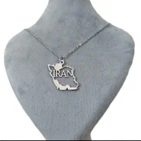 پلاک گردنبند طرح (ایران ) استیل ضمانت مادام