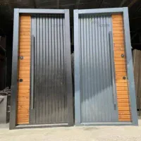 درب ضدسرقت ابعاد استانداردfelez در هندسی مشکی باغ