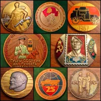 انواع مدال بزرگ میناکاری اصل ضرب اول شوروی روسیه