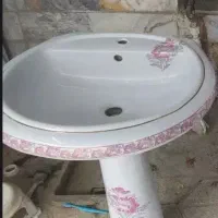 روشویی بزرگ گلی