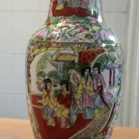 یک جفت گلدان چینی گل مرغی