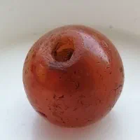 مهره عقیق یمنی کهنه ساسانی تراش