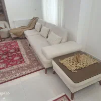 مبلمان استیل تخت شو با جلومبلی وشیشه