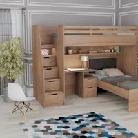 تخت دوطبقه تمام MDF