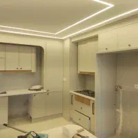 کابینت قرنیز کناف لمینت کفپوش سقف کاذب کاغذ دیواری