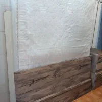 سرویس خواب دونفره MDF با تشک پاتختی میز آرایش