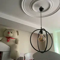 لوستر با لامپ الماسی