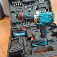 دریل شارژی ماکیتاباجعبه لوازم کامل سه حالته چکشی