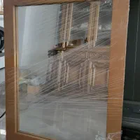آینه دراور یا کنسول با قاب چوبی
