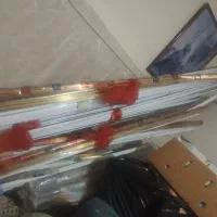 انواع چوب پرده سه تا چهار متری رنگ طلای سفید